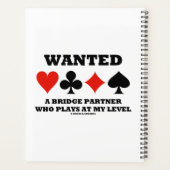 私のレベルでブリッジ遊パートナーが欲しい プランナー手帳 (裏面)