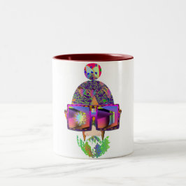 私のレンズの白い輝きノベルティ ツートーンマグカップ