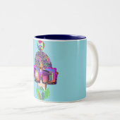 私のレンズの輝きノベルティ青 ツートーンマグカップ (正面右)