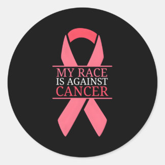 私のレースは乳がん認識度リボンに対する ラウンドシール