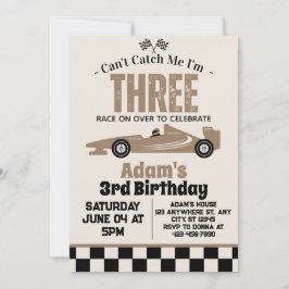 私のレースカーボーイ3rd誕生日パーティーをキャッチできない 招待状