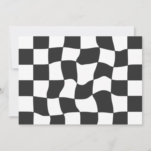 私のレースカーボーイ3rd誕生日パーティーをキャッチできない 招待状 (裏面)