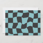 私のレースカーボーイ3rd誕生日パーティーをキャッチできない 招待状 (裏面)