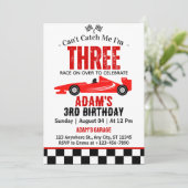 私のレースカーボーイ3rd誕生日パーティーをキャッチできない 招待状 (スタンド正面)