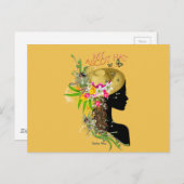 私のレース用ハット ポストカード (正面/裏面)