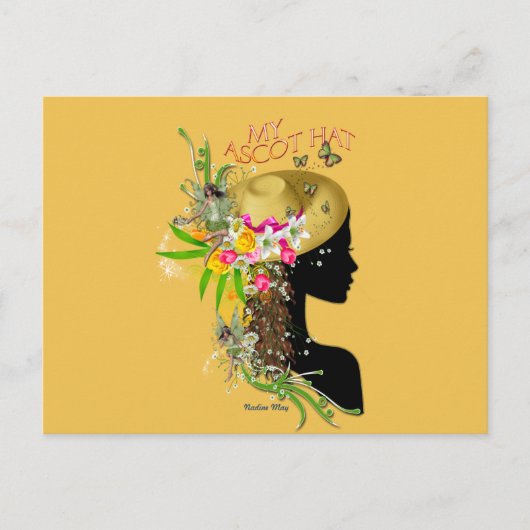 私のレース用ハット ポストカード (正面)