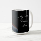 私のロシアのな青CATのマグ コーヒーマグカップ (正面右)