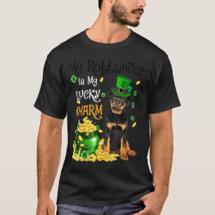 私のロットワイラーは私のラッキーなチャームかわいい犬のパトリックである Tシャツ