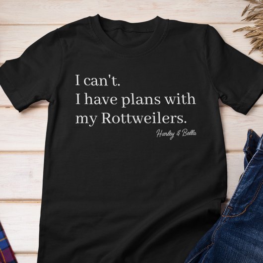 私のロットワイラー犬ママ カスタム トライブレンドTシャツ