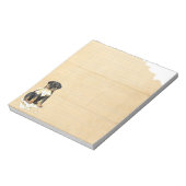 私のロットワイラー食べの宿題 ノートパッド (回転)