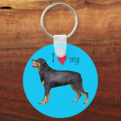 私のロットワイラー キーホルダー (正面)