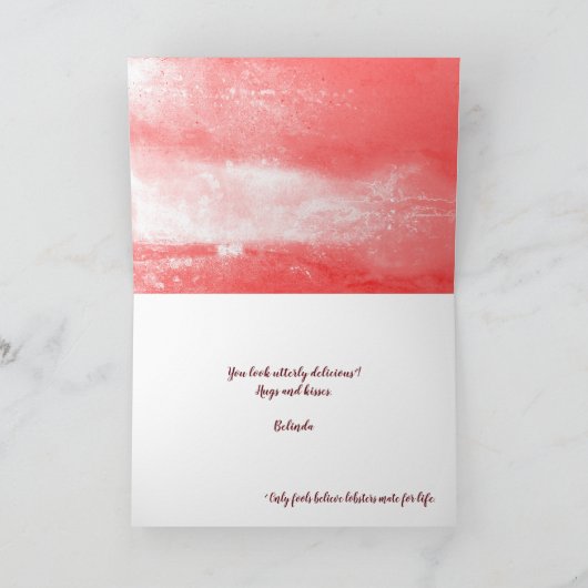 私のロブスターのいけないバレンタインです シーズンカード (内部)