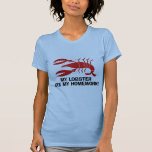 私のロブスター食べは宿題だ Tシャツ