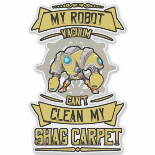 私のロボットの真空は私のショグカーペットのシールを掃除することができない シール (正面)