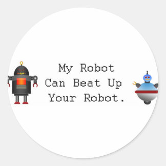 私のロボットはあなたのビートをアップすることができる ラウンドシール