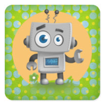 私のロボットシール、光沢