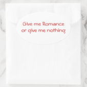 私のロマ与えンスまたは私の無円ステッカー 楕円形シール (バッグ)