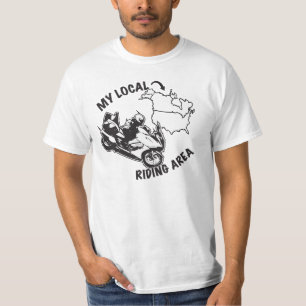 私のローカル乗車区域-私はリストしますどこでもありました Tシャツ