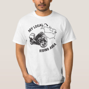 私のローカルADV乗車区域-私はどこでもありました Tシャツ