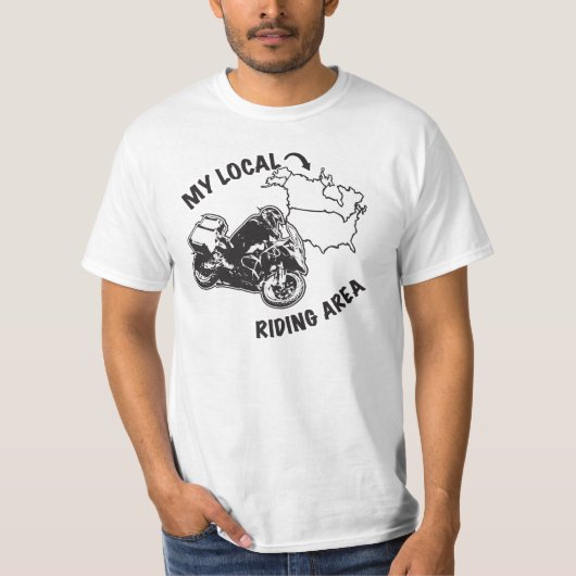 私のローカルADV乗車区域-私はどこでもありました Tシャツ (正面)