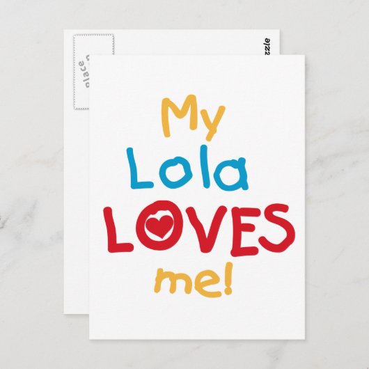 私のローラは私のTシャツとギフトが大好き ポストカード (正面/裏面)