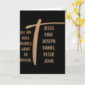 私のロールモデルは全員刑務所に入った - イエス ...(裏に) カード (黄色い花)