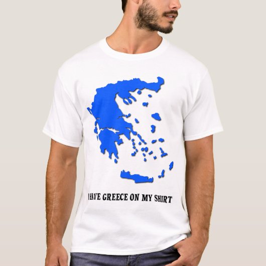 私のワイシャツのおもしろいなギリシャのプライドのワイシャツのギリシャ Tシャツ (正面)