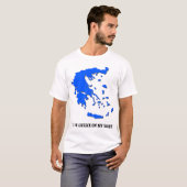 私のワイシャツのおもしろいなギリシャのプライドのワイシャツのギリシャ Tシャツ (正面フル)