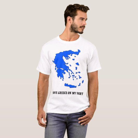私のワイシャツのおもしろいなギリシャのプライドのワイシャツのギリシャ Tシャツ (正面フル)