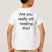 私のワイシャツを読む停止 Tシャツ (裏面)