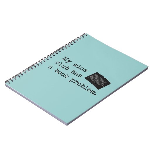 私のワインクラブで本の問題が発生 ノートブック (左側)