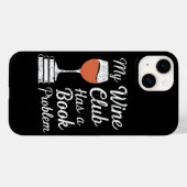 私のワインクラブには本の問題おもしろい本があ読る Case-Mate iPhoneケース (裏面 (横))