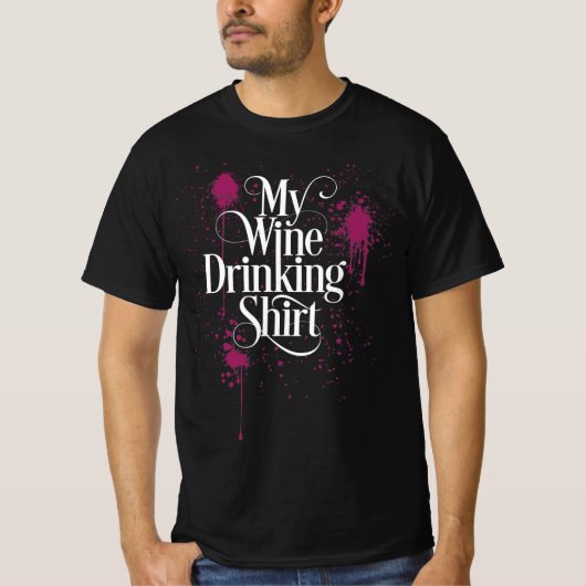 私のワイン飲みワイシャツ Tシャツ (正面)
