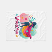 私のワンダーママ フリースブランケット (正面(横))