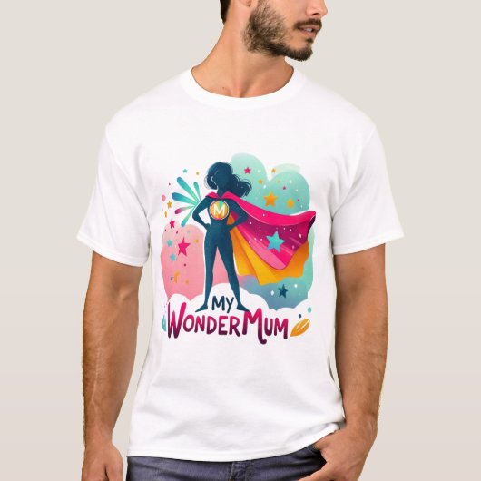私のワンダーママ Tシャツ (正面)