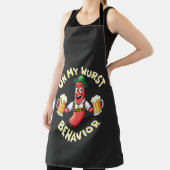 私のワーストビヘイビアーおもしろいオクトーバーフェストフェスティバル エプロン (インサイチュ)