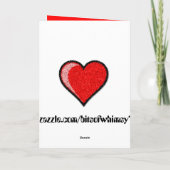 私のヴァリエンティンになってくれないか? カード (裏面)