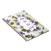 私のヴィンテージのバイオレットリストのノートをするため ノートブック (右側)