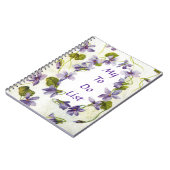 私のヴィンテージのバイオレットリストのノートをするため ノートブック (左側)