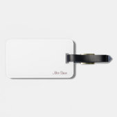 私のヴィンテージの生命荷物のラベル-テキサス州の長角牛のセピア色 ラゲッジタグ (裏面横)