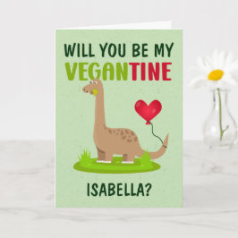 私のヴィーガンティンになってくれる？ - オーダーメイドバレンタインカード カード