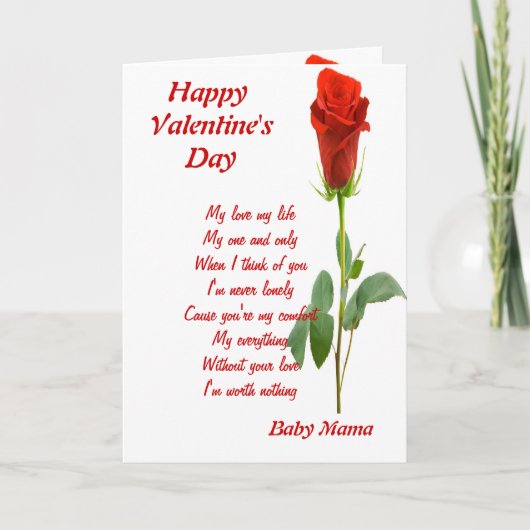 私の一人一人のベビーママ シーズンカード (正面)