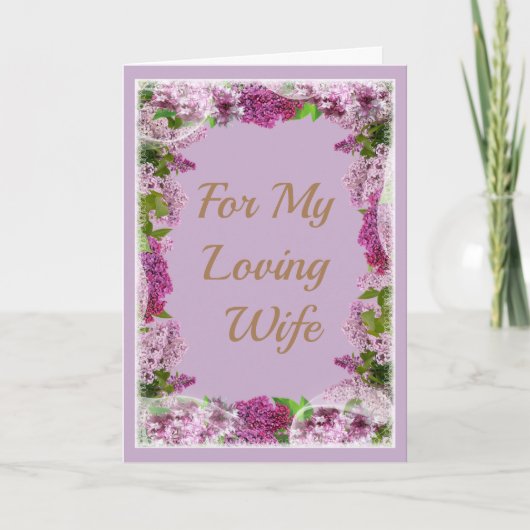 『私の一人妻』愛の詩 カード (正面)