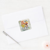 私の一族は私をパパと呼ぶ – 父の日 スクエアシール (封筒)