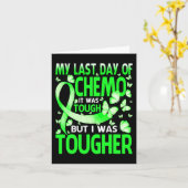 私の一日の最後の日Chemo脳障害アワーン カード (黄色い花)