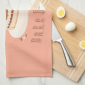 私の一日を焼け！ キッチンタオル (四つ折り)