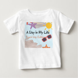 私の一日 ビーチデイエディション キッズTシャツ |  ベビーTシャツ