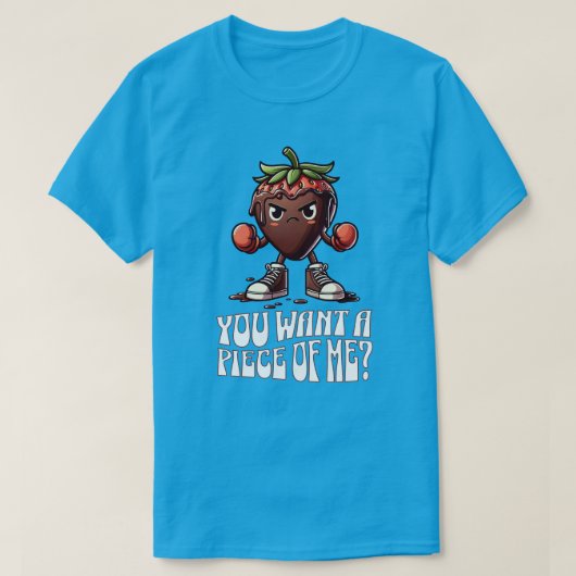 私の一片イチゴおもしろいグルメ Tシャツ (デザイン正面)