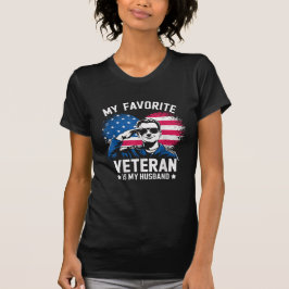 私の一番のお気に入りの退役軍人は夫です Tシャツ