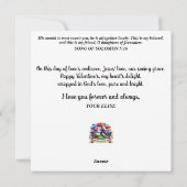 私の一親愛つの可愛いマウスクリスチャンバレンタイン シーズンカード (裏面)